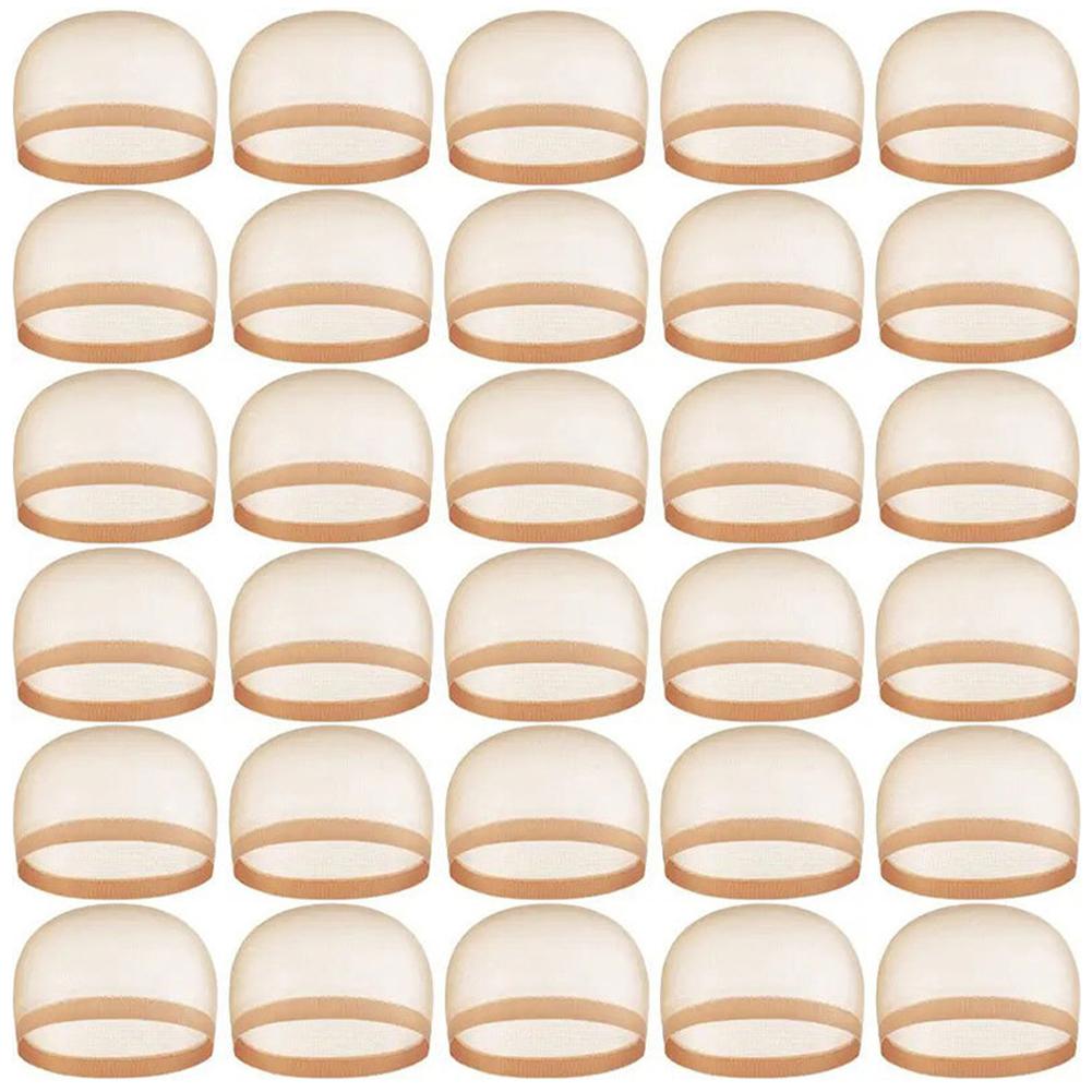 Großhandel HD Perückenkappe für Frauen Unsichtbare Ultradünne Dehnbare Strumpfkappen für Lace Front Perücken Transparente Perückenkappe Dünne Nylonkappe