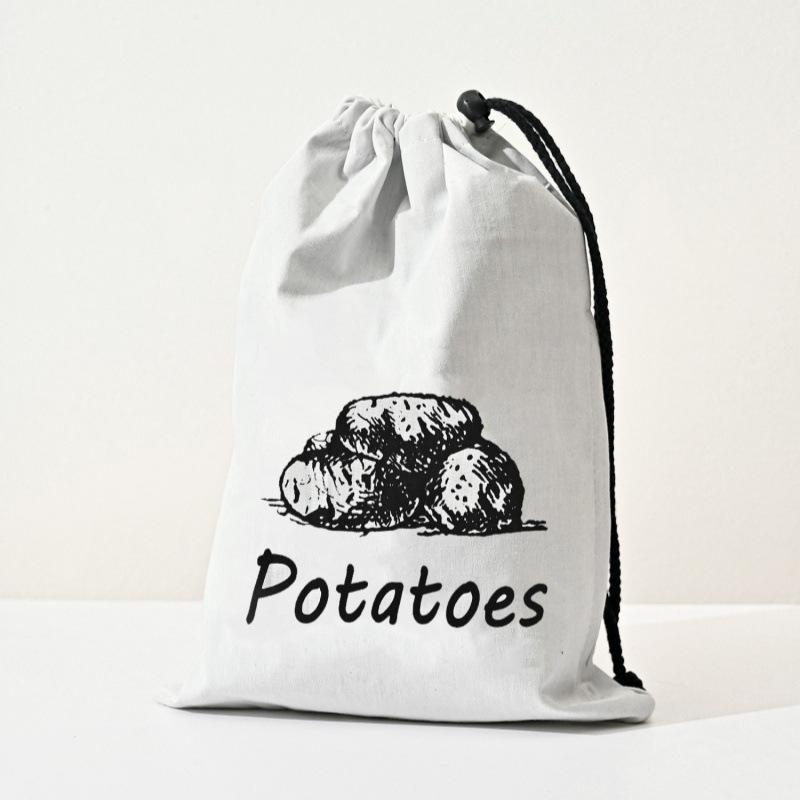 

Potato Onion Garlic Storage Bag Durable Kitchen Vegetables Storage Pouch Drawstring Food Storage Bags with Zipper