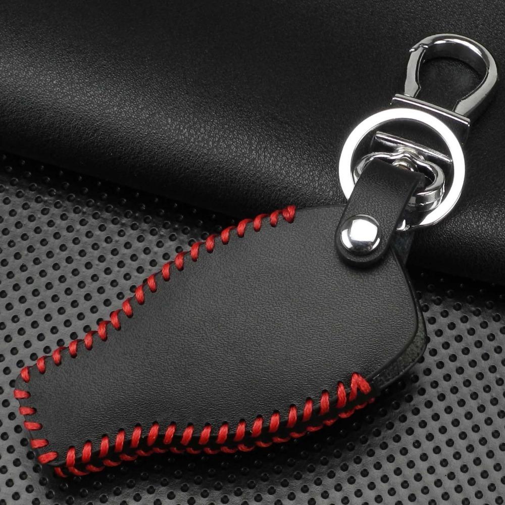 jingyuqin Fashion leather cover car key case Fit for mercedes benz Cla A180 A200 A260 A AMG Classe 2 buttons keychain keyring