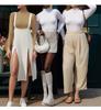 Women's High Neck Ribbed Long Sleeve Bodysuit for Autumn/Winter - Slim Fit Sports & Yoga Jumpsuit