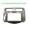 9 Inch Dashboard Car Radio DVD Player Fascias Frame for Toyota Prado 2010-2014 Accessories Interior Decorative Panel