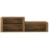 Shoe Cabinet Smoked Oak Finish 150 x 35 x 45 cm Particleboard
