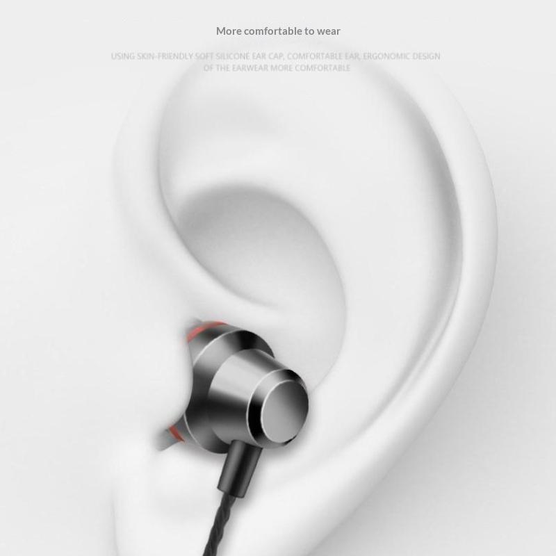 3.5Mm Wired Earphones 360° Surround Sound In Ear Wired Headphones With Microphone Wired Control Wired Headphones