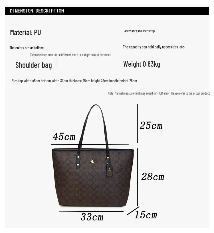 2025 Women’s Versatile Large Capacity Mother-Child Tote: Fashionable Commute Shoulder Handbag