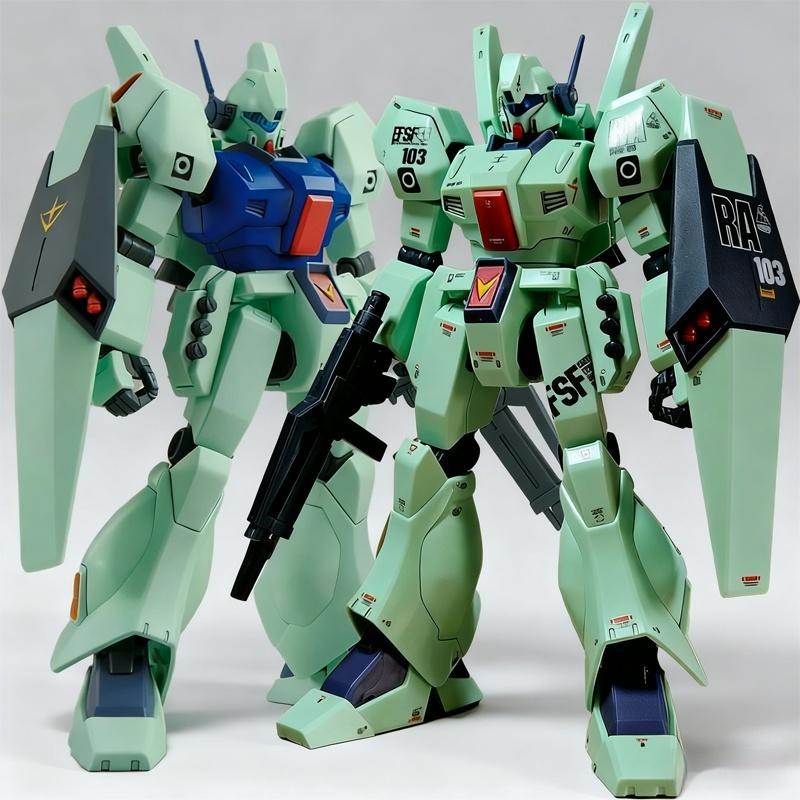HG 1/144 Jegan Yushima Unit You Kajima Mech Assembly Model Kit Action Figures Desktop Decoration Doll Boy Puzzle Toy Gift