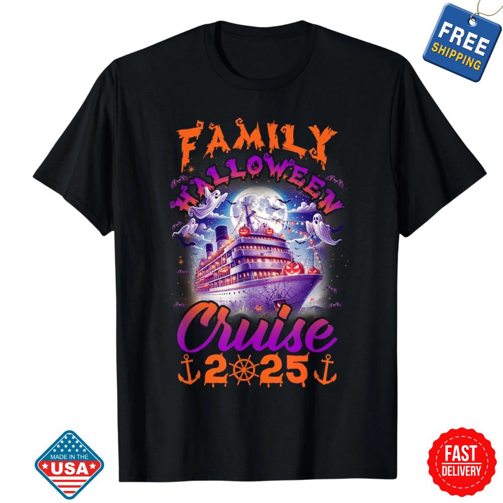 Family Halloween Cruise 2025 Matching Cruising Unisex T-Shirt Inspired Fan Shirt Unisex T-Shirt S