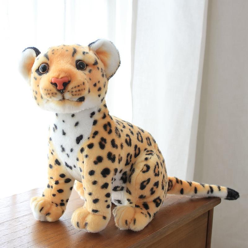 Animal Leopard Lion Plush Toy With Pp Cotton Filling For Kids And Collectors