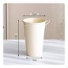 Secchio Fiori Ferro Manici Doppi Vaso Metallo Fiori Secchi Manico Doppio per Matrimonio 20CM