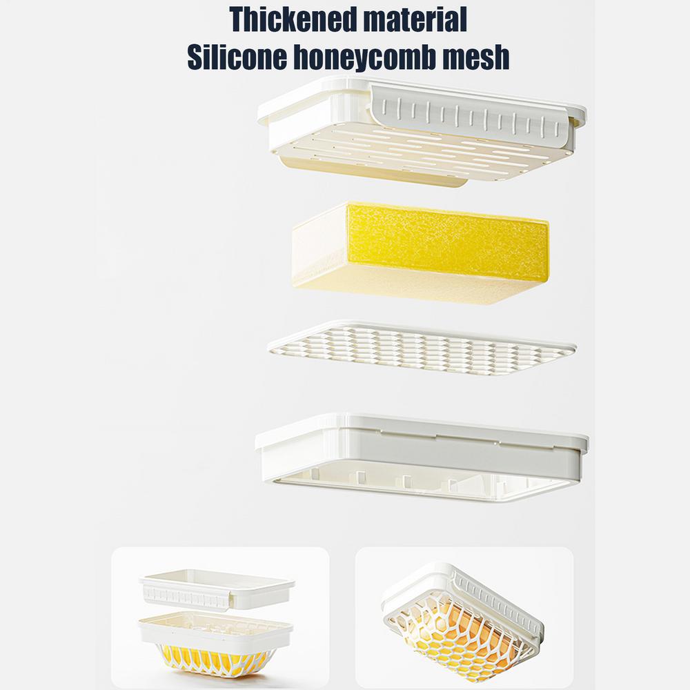 High Quality High Elasticity Mesh Soap Lather Box Multi-Purpose Draining Dish Soap  Storage Box home Bathroom Accessories