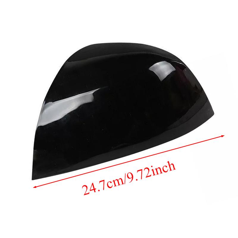Left and Right Glossy Black Rearview Mirror Cover for Chevrolet Captiva 2008-2017