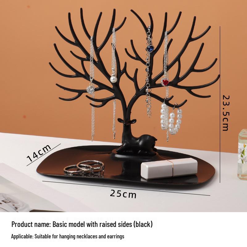 Deer Tree Shaped Jewelry Storage Rack for Earrings & Necklaces