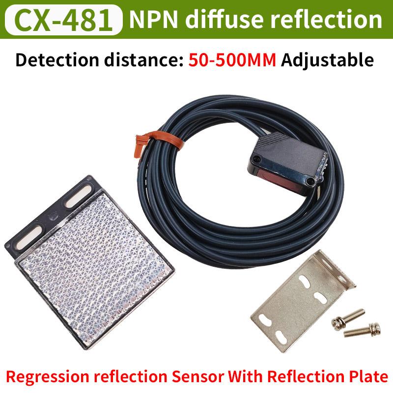 Red LED sensor photoelectric switch CX-441 CX-421 CX-481NPN PNP Diffusion Type Proximity Switch With Reflective Plate