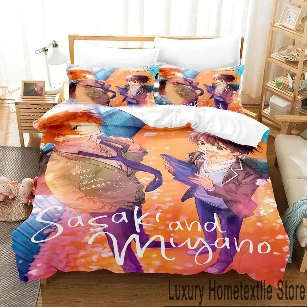3D Anime Sasaki and Miyano Bedding Set Boys Girls Twin Queen King Size Duvet Cover Pillowcase Bed Boys Adult Home Textileextile