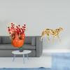 Artificial Cheetah Flower Bonsai Year Tabletop Centerpiece Decorative Sculpture for Office Home