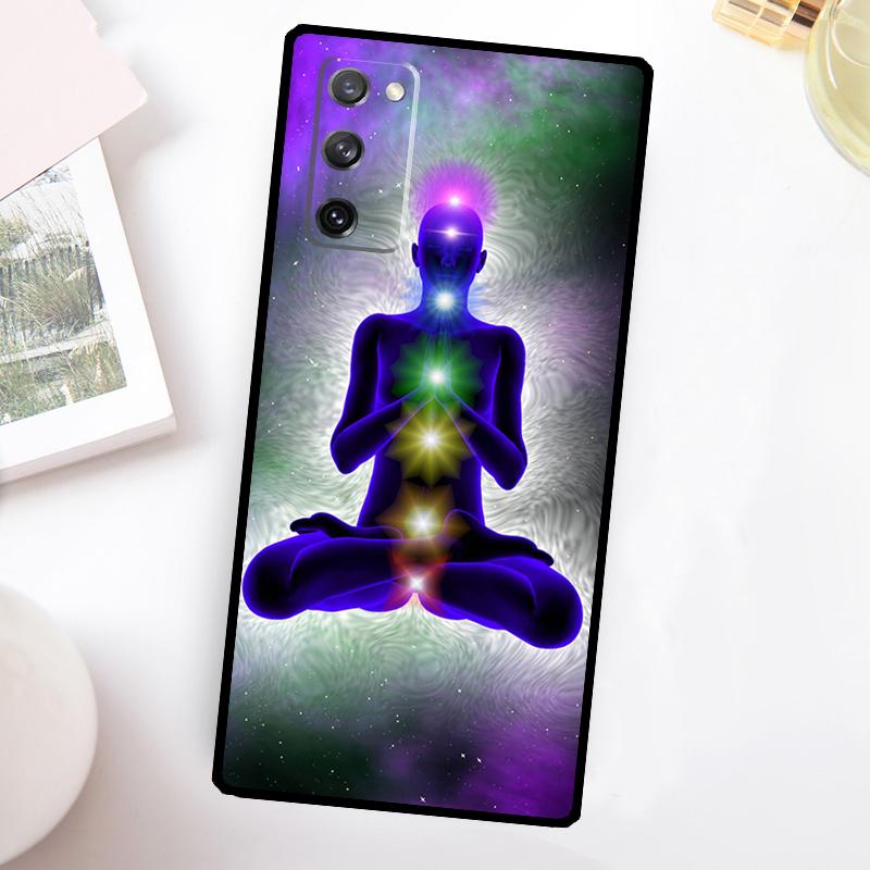 Mandala Chakra Insist Yoga Phone Case For Samsung Galaxy S25 S24 Ultra S23 FE S20 S21 FE S22 Plus S9 S10 S25 FE Cover