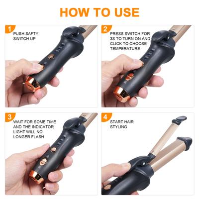 Wireless Curling Iron Rechargeable Models Clipboard Home Non-injurious Hair Straight Curling