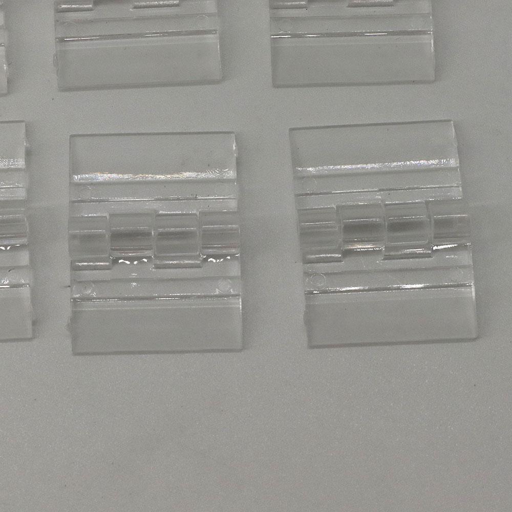 10Pcs Transparent Furniture Folding Clear Plastic Furniture Hinge Hinge Tools