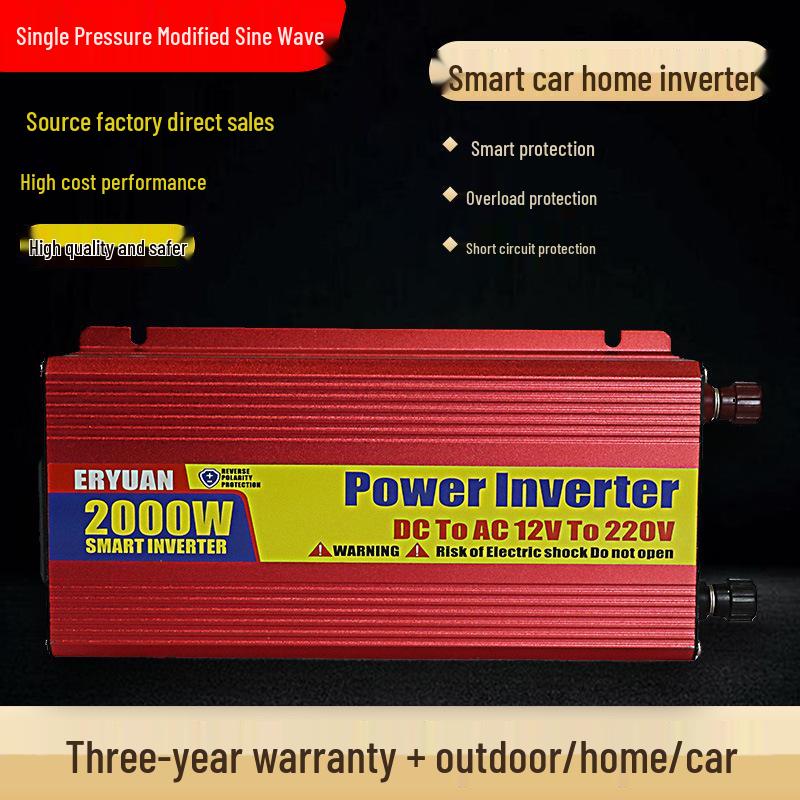 2000W Modified Wave Power Inverter: 220V for 12V/24V/48V/60V Solar and Car Use