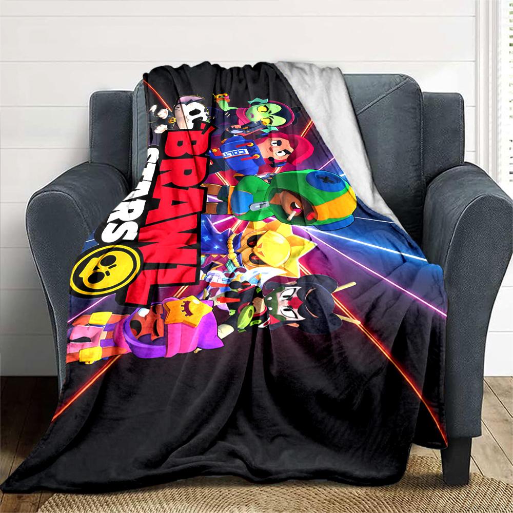 Brawl Stars Blanket Ultra-Soft Great for Office Livingroom Office Chair All-Season Use Warmthful Decor Gifts For Family Or Friends
