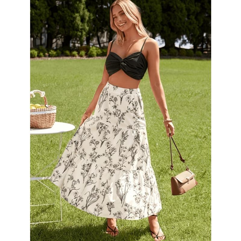 Spring and summer women s casual skirt L