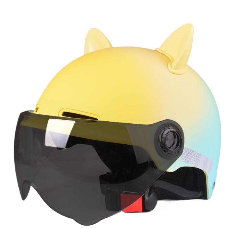 Parent-child Helmet Men's and Women's Universal Electric Vehicle Helmet Cute Summer Motorcycle Safety Half Helmet