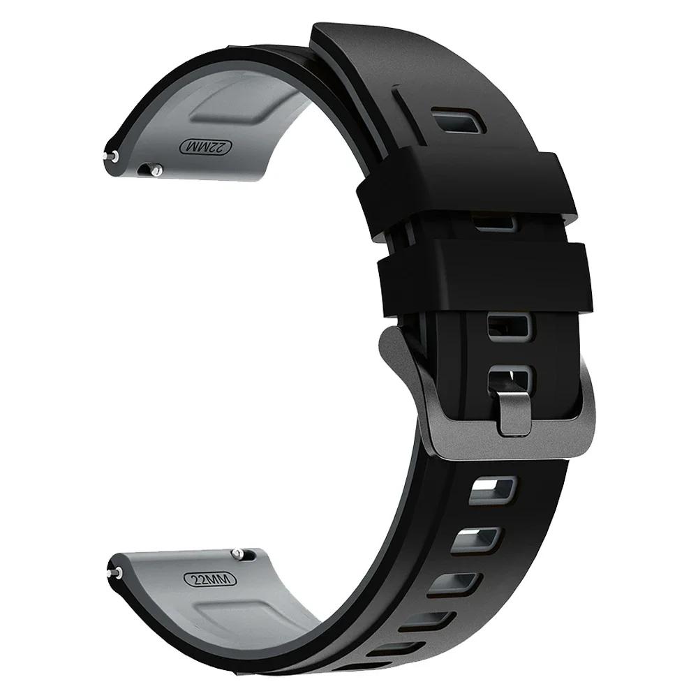 22mm Watchband For TicWatch Pro 2021/3 Ultra LTE/GPS Silicone Strap For TicWatch Pro GTW GTH2 GTX S2 E2 Sport Bracelet Wristband