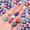 20pcs/lot Resin Beads 14mm Colorful Turquoise Lines Large Hole Spacer Beads For Jewelry Making DIY Necklace Bracelet Accessories