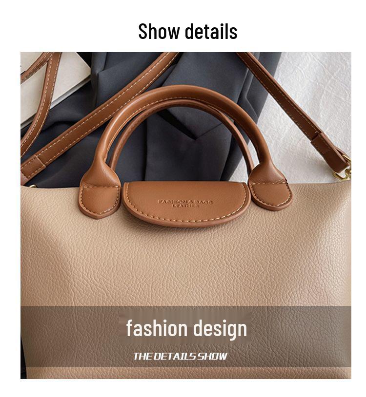 Z Niche Kontrastfarbe Kleine Tasche: 2024 Neue Mode Handliche Knödeltasche für Damen - Frühling/Sommer Ein-Schulter Umhängetasche mit Textur