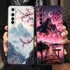 Pink Sunset Mountain Case For Realme C67 C63 C55 C53 C35 C25 C21 GT 2 3 5 6 10 11 12 13 Pro Plus 5G Soft TPU Phone Cover Fundas