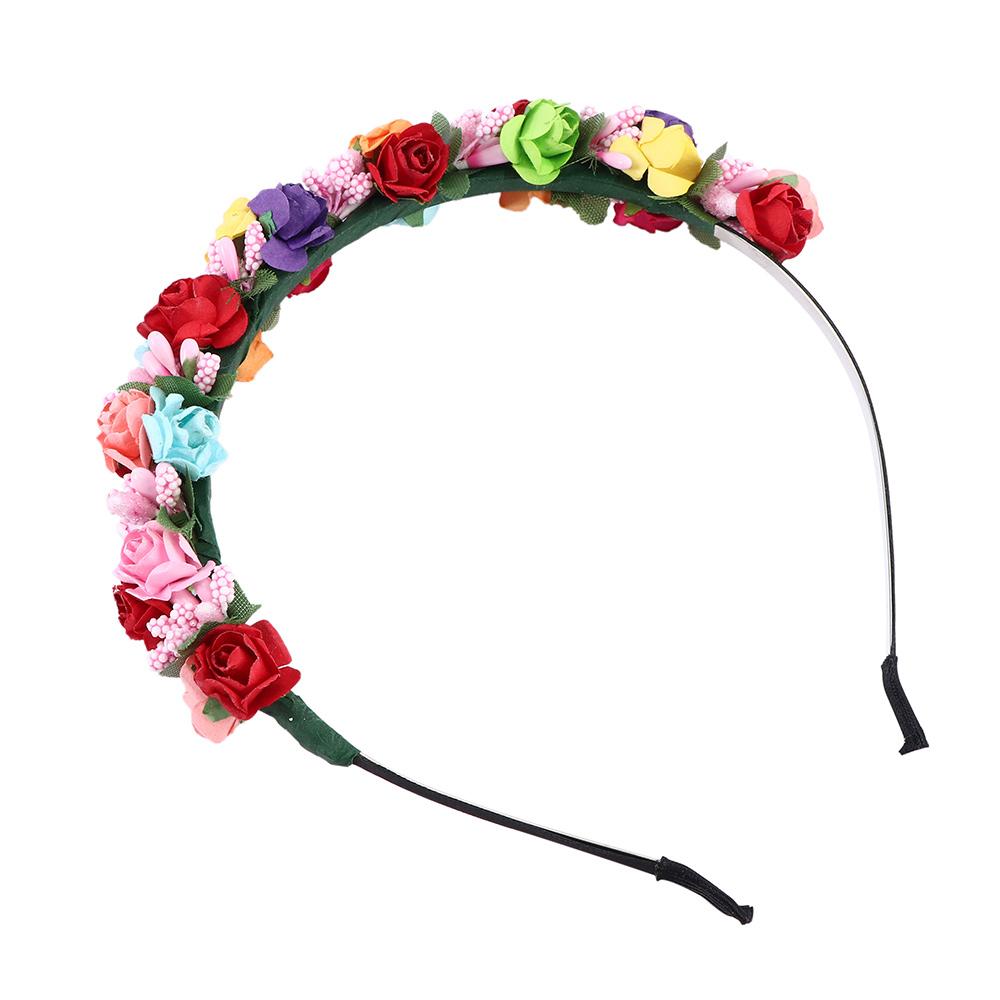 Hair Accessories Wreath Bride Headband Flower Garland Floral Party Wedding Festival Decor Headband