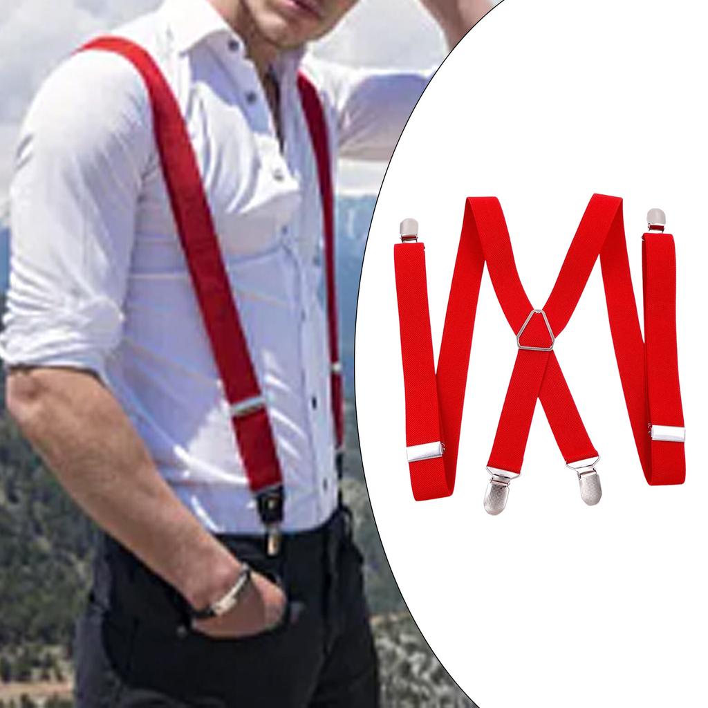 Adult Suspenders for Skirt Jeans Elastic Thin X Shape Back Suspender for Men Woman Heavy Duty Belt Christmas Gifts
