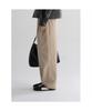 8SECONDS Cotton Wide Fit Half-Band Pants Beige