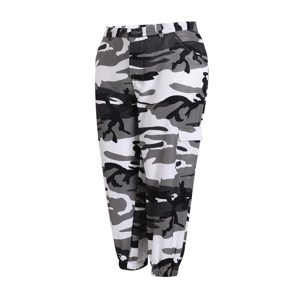 Women's High-waisted Trousers And Frock Pants Camouflage Loose Casual Trousers