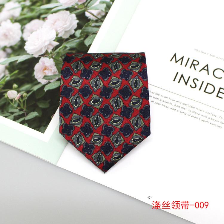 9cm Bedruckte Herrenkrawatte, Business Casual Britische Anzugkrawatte