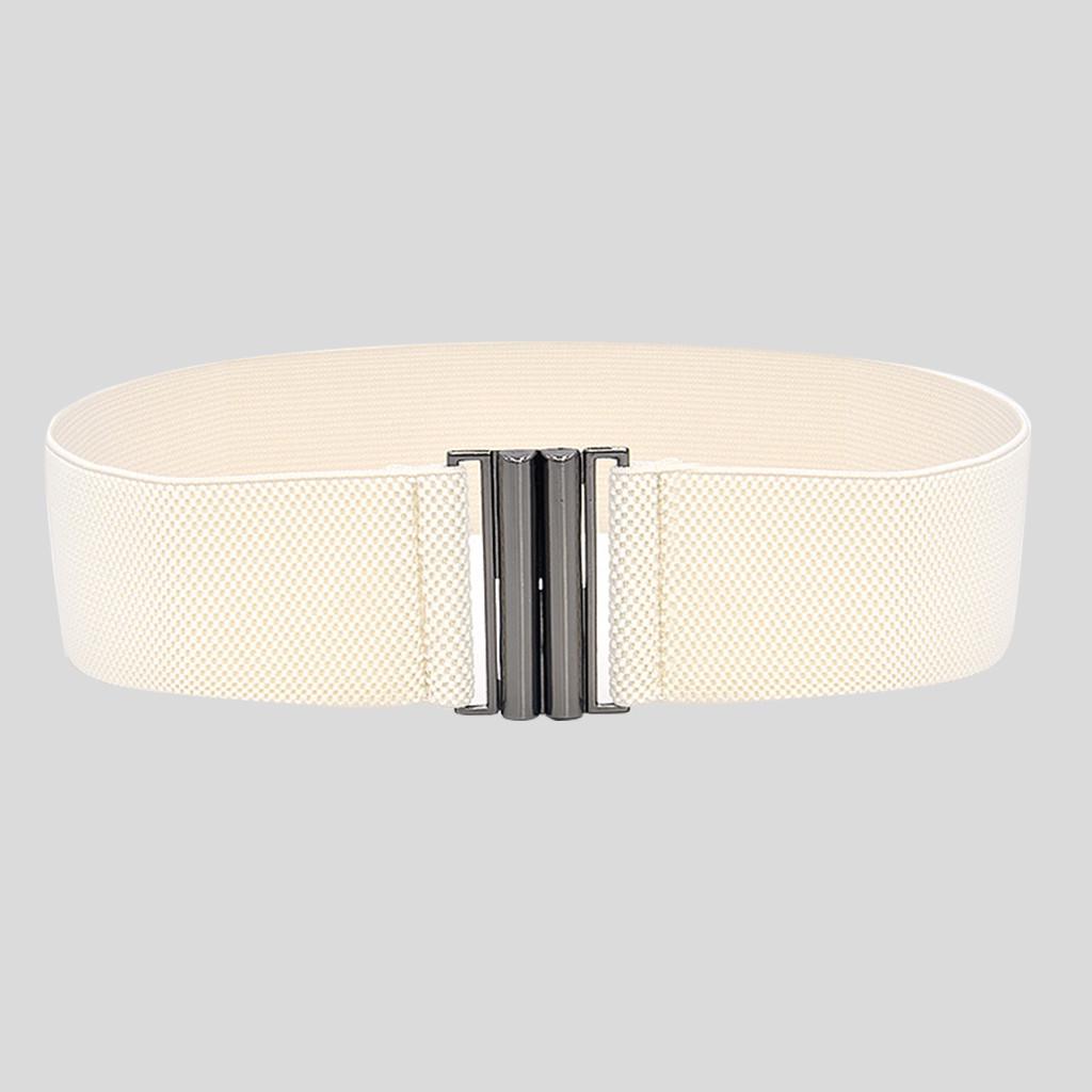 Mote Dame Brede Belter Kvinner Bred Elastisk Beltespenne Midje Kjole Stretch