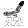 OE:68105583AF 68105583AA Aluminium Motorölfiltergehäuse Kühlersatz für Jeep Grand Cherokee Dodge Charger Journey Ram 3.6L V6
