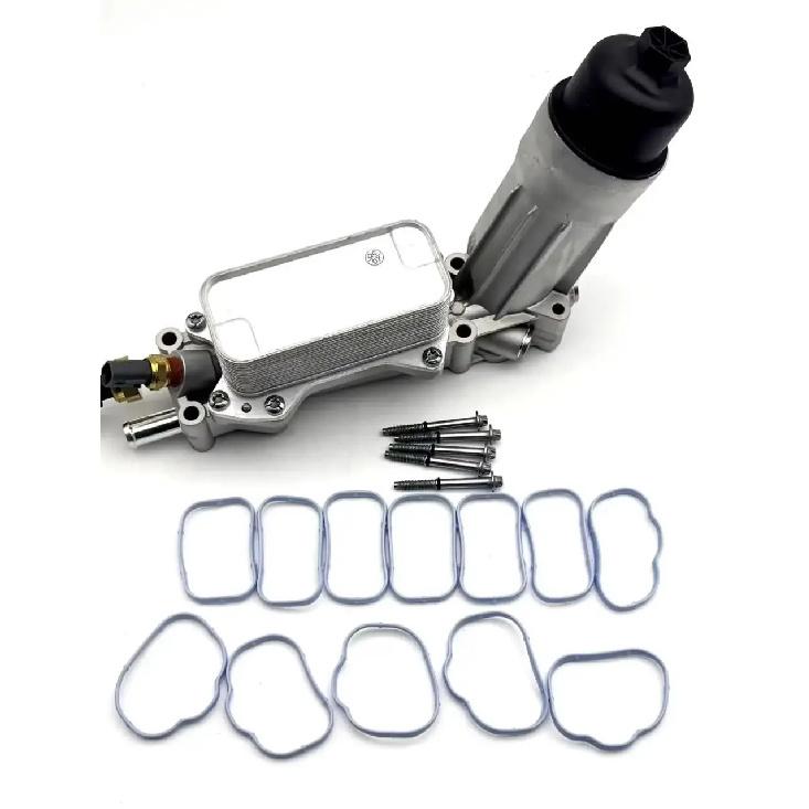 OE:68105583AF 68105583AA Aluminium Motorölfiltergehäuse Kühlersatz für Jeep Grand Cherokee Dodge Charger Journey Ram 3.6L V6