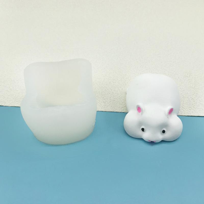 Hamster Silikon Kuchenform Hamsterform Mousseform Niedliche Hamster Kerzenform Backen Kuchen Dekorationswerkzeuge Küchenzubehör