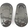 Carbon Fiber Look  Racing Car Flush Mount Hood Latch Steel Pin Locking