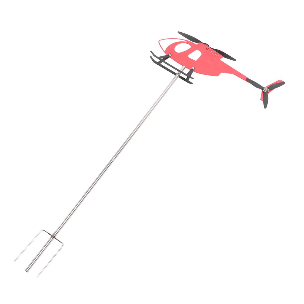 Outdoor Weathervane Red Metal Rotating Airplane Weathervane Wind Direction Indicator for Patio Garden Decor