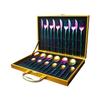 Tableware Set Gift Box Fabulous Cutlery Knife Fork Dessert Spoon Coffee Spoon 24PCS Gold Flatware Dinnerware Sets
