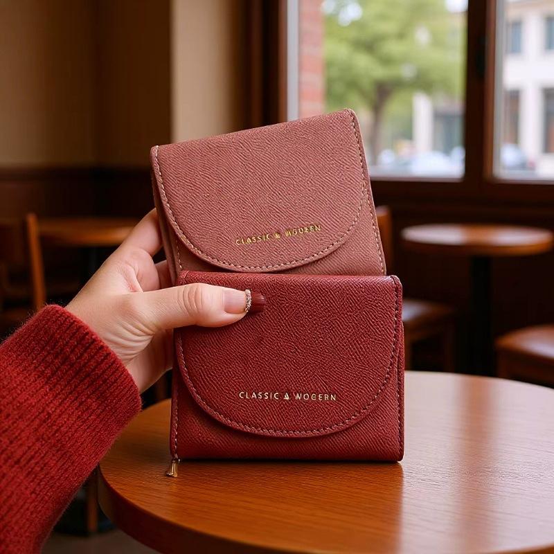 Women’s Short Wallet RFID Blocking Coin Purse Small Bifold Card Holder Compact Clutch Wallet with Zipper Pocket