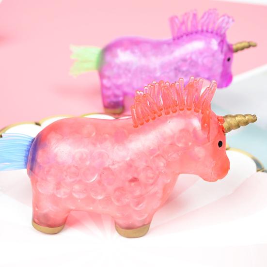 Einhorn Stressball Weiches Quetschspielzeug Sensorisches Wasserkugelspielzeug Stress