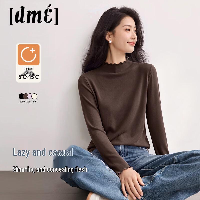 Women's Velvet-Lined Mock Neck Long Sleeve Base Layer Top