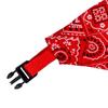 Pet Collar Bandana Adjustable Breathable Skin Friendly Triangular Print Dog Collar with Scarf for Cat Rabbit Red L