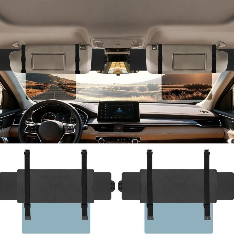 Lengthened 3 Sided Car Sunshade with Reinforcement Back Strap For Better Sun Protections And Heat Insulation