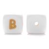 10Pcs 12mm Silicone Letters Beads English Alphabet Baby Teether For Personalized Name Pacifier Chain Clip Toys Accessories