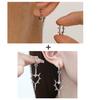 ZAKOL Fashion Gothic Punk Barbed Wire Little Thorns Hoop Earring for Women Men Statement Sliver Color Party Zircon
