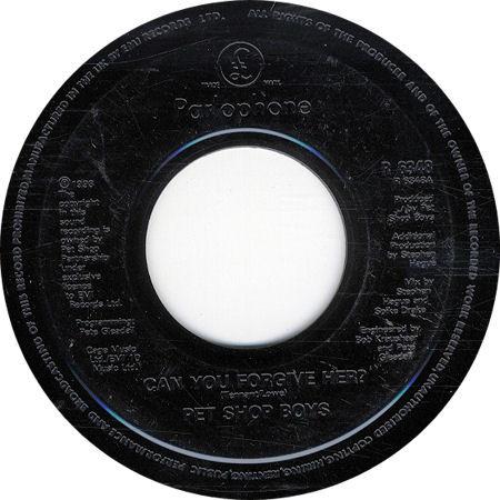 

7inch Record PET SHOP BOYS Can You Forgive Her R6348 Parlophone 1993 UK Dance Electronica Used