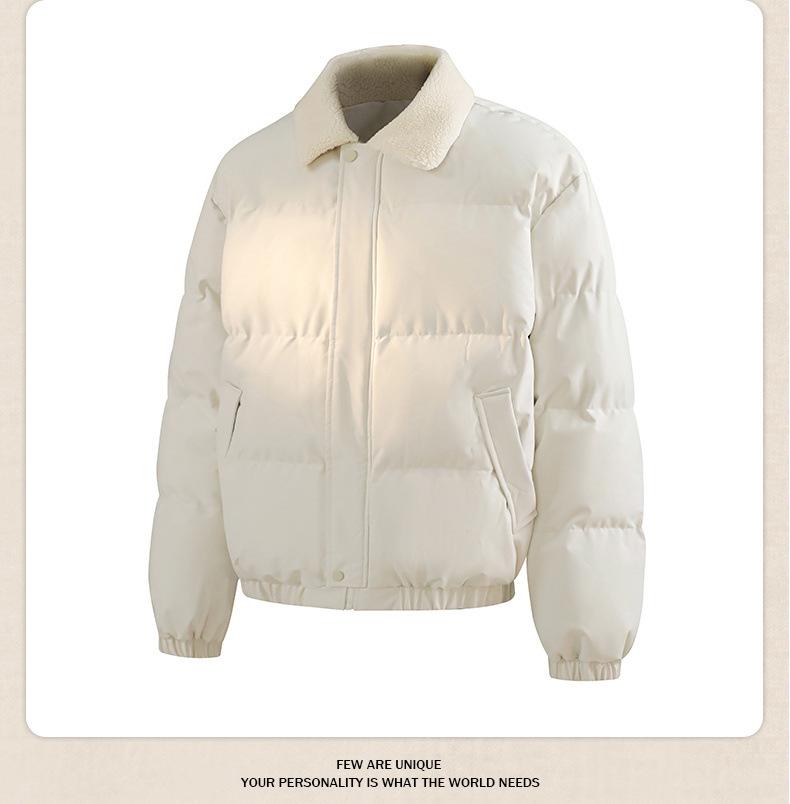 2025 Lambswool Collar Cotton Jacket - Couple's Retro Winter Casual Workwear